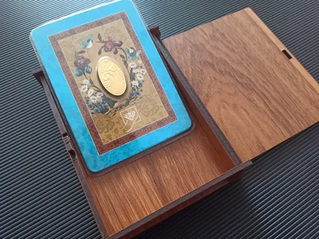 شمش طلا 24 عیار طلای محمد مدل گل زنبق zap