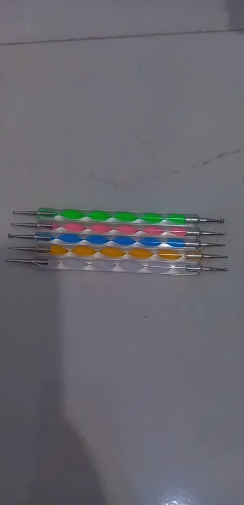 قلم طراحی ناخن مدل داتینگ کد T01 بسته 5 عددی