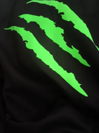 هودی مردانه طرح چنگ کد A03 رنگ مشکی