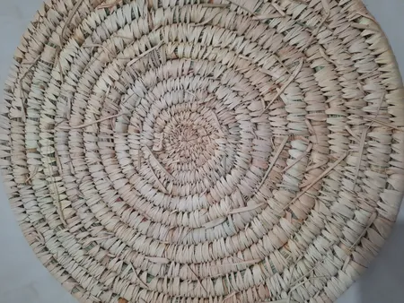 زیربشقابی و زیر قابلمه‌ای مدل حصیری کد 35cm