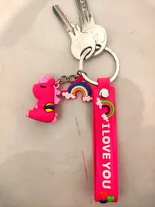 تجریه خرید جاکلیدی دخترانه مدل سیلیکون طرح اسب تک شاخ