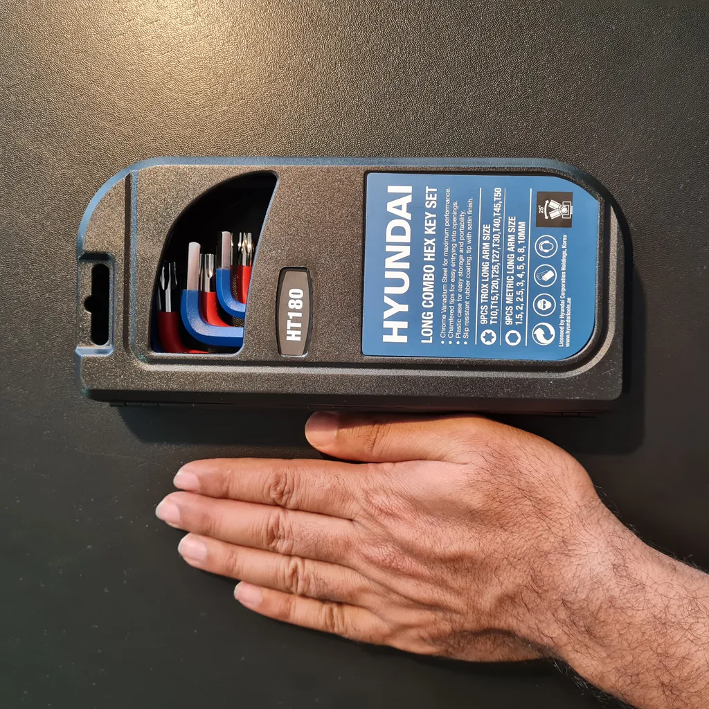 آچار آلن و ستاره ای هیوندای مدل HT180 مجموعه 18 عددی