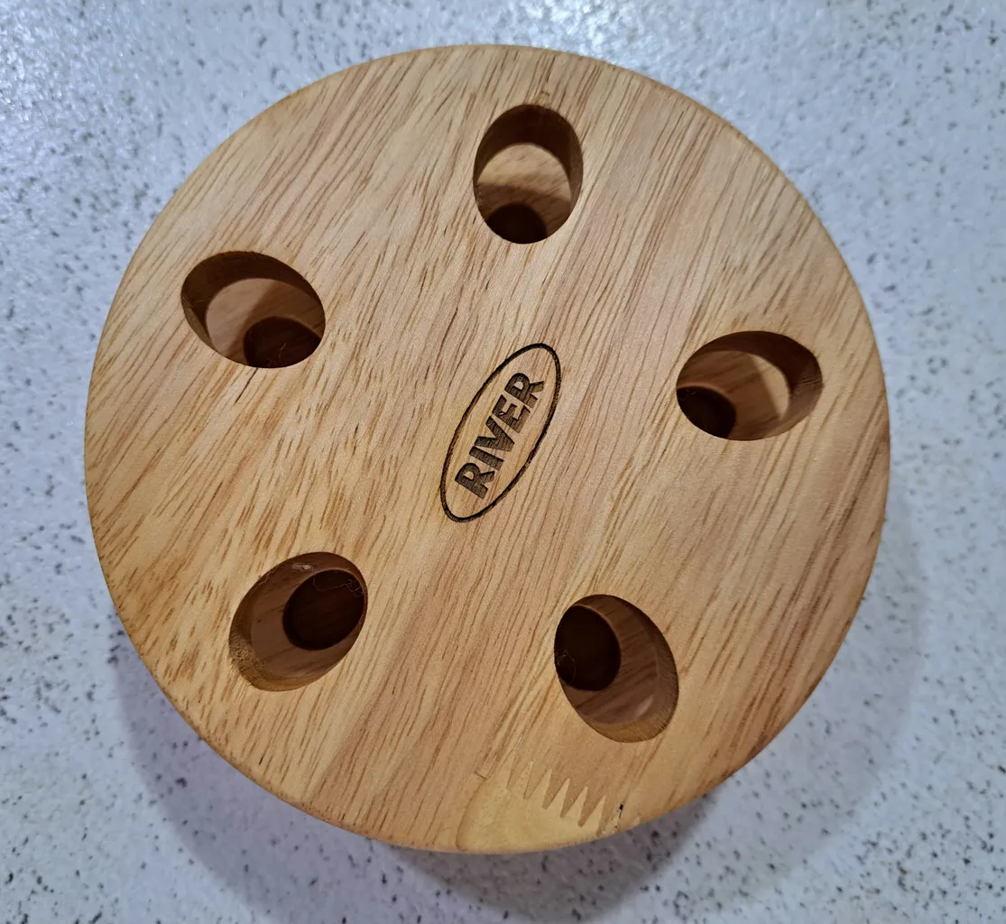 سرویس کفگیر و ملاقه 6 پارچه ریور مدل پایه دار