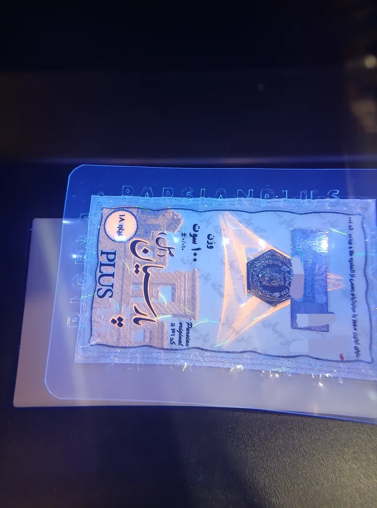 طلا گرمی 18 عیار پارسیان ویانا مدل اسکناسی 100