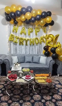 بادکنک فویلی هپی شو مدل Black سایز 16 اینچ