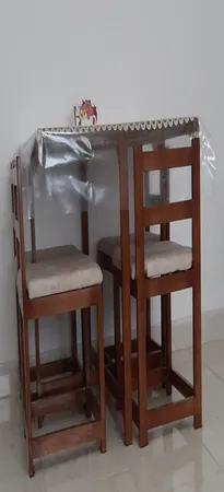 میز و صندلی ناهارخوری 4 نفره مدل کمجا مربع V04