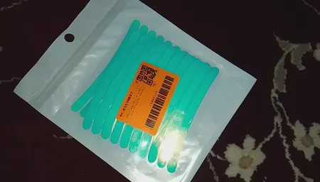 برچسب دور رینگ موتور سیکلت مدل شب نما بسته 20 عددی