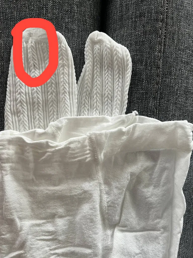 جوراب شلواری دخترانه مدل گندمی رنگ سفید