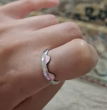 انگشتر زنانه مدل گربه گوش دار کد 872255