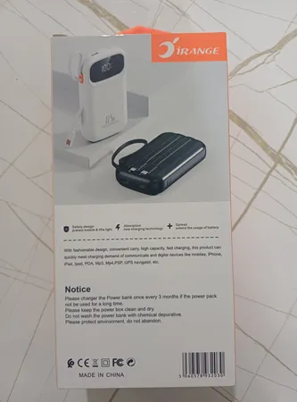 پاوربانک 22.5 وات آیرنج مدل IR- D251 ظرفیت 20000 میلی‌آمپرساعت