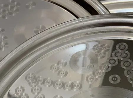 سینی استیل برکان بسته 4 عددی قطر 66 و 60 و 56 و 50 سانتی