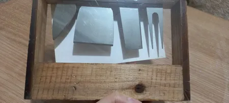 ست کارد صبحانه خوری مدل دسته چوبی مجموعه 4 عددی