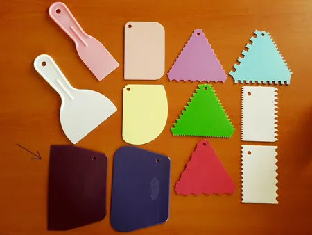 کاردک شیرینی پزی به گز مدل قنادک مجموعه 12 عددی