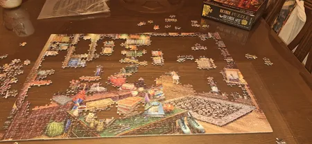 پازل 1000 تکه ریکوردی طرح کتابخانه کد 102