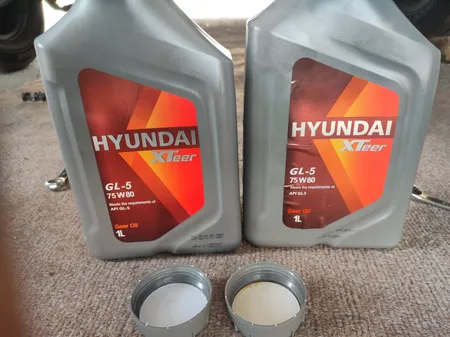 روغن گیربکس خودرو هیوندای اکستیر مدل 75W80  GL5 حجم 1 لیتر