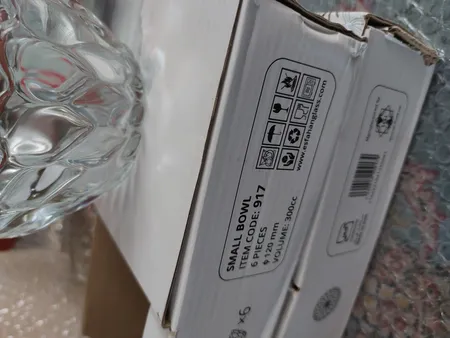 کاسه شیشه و بلور اصفهان مدل فلورانس کد 923 بسته 6 عددی