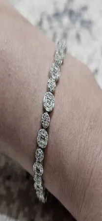 دستبند نقره زنانه جی تی ای مدل جی نایس