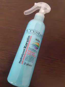 ماسک مو دو فاز آبی روزانه کریستال مدل Hydrolyzed Keratin حجم 250 میلی لیتر