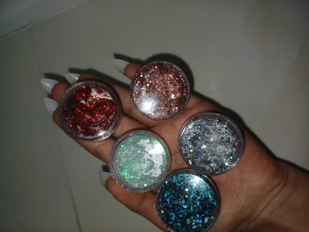 گلیتر مو و چشم شاینی مدل H-7 مجموعه 5 عددی