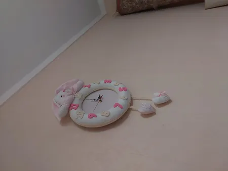 ساعت دیواری کودک نی نی سیس مدل خرگوش رابیت کد W/KH