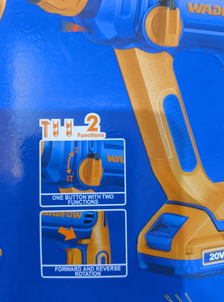 دریل چکشی و دریل بتن کن وادفو مدل WOS240681 مجموعه 2 عددی