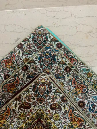 رومیزی ترمه نگین خاتم یزد طرح افشاری کد SBZ