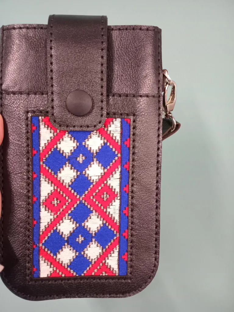 کیف دوشی دست دوز بومی مدل سوزن دوزی کد 24