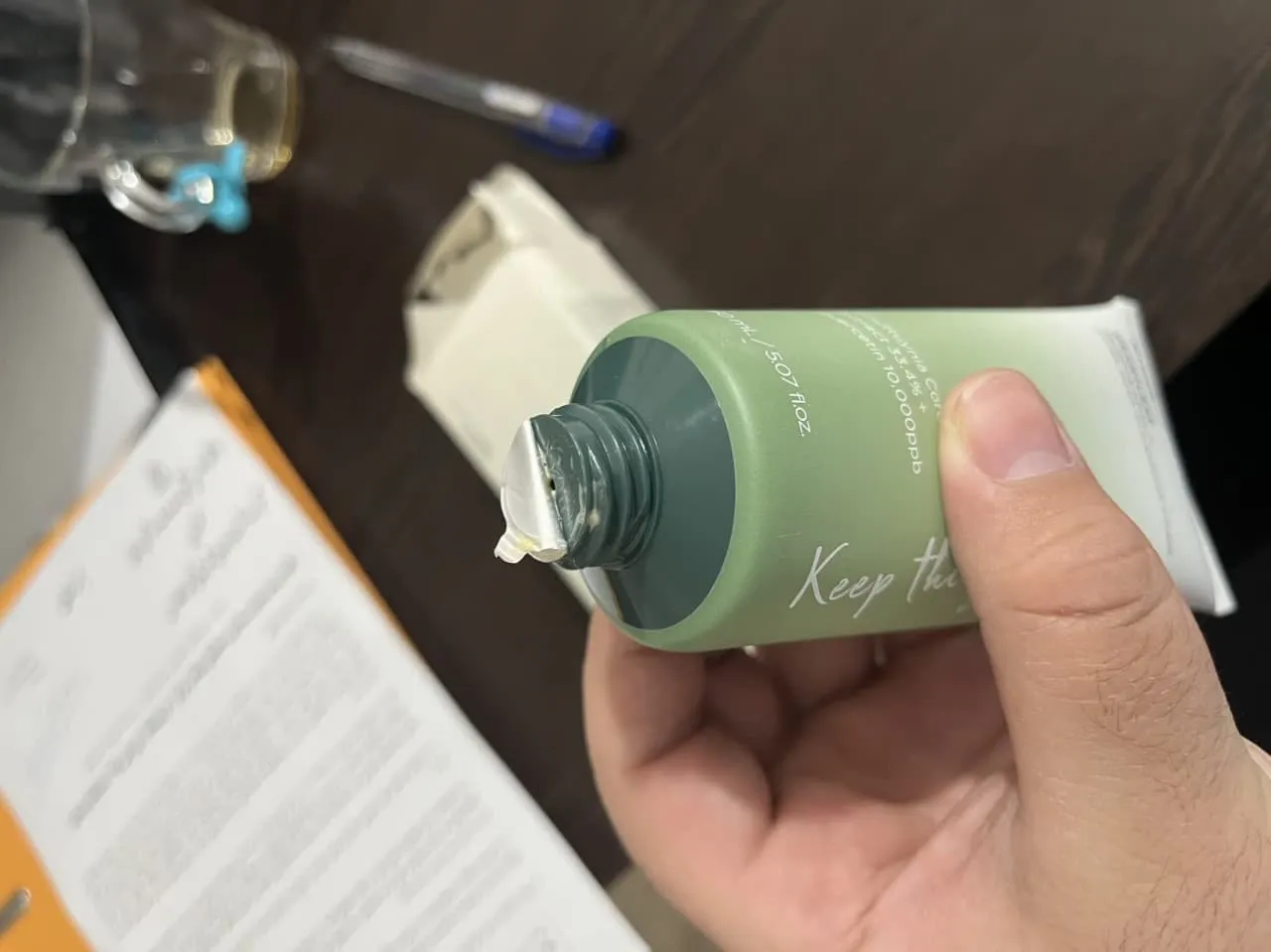 فوم شستشو صورت آنوا مدل heartleaf حجم 150 میلی لیتر