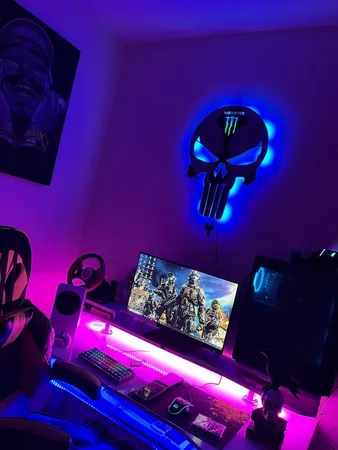 چراغ دیواری مدل اسکلت طرح مانستر