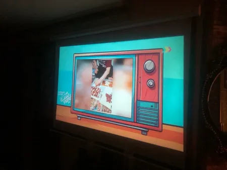 پرده نمایش دستی پروژکتور اسکوپ پارچه عالی سایز 180x180