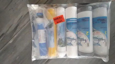 فیلتر دستگاه تصفیه کننده آب آکوا پیورست مدل RO-NEW06 مجموعه 5 عددی به همراه فیلتر ممبران فیلمتک کد 75-1812