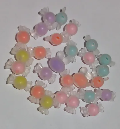 مهره دستبند مدل شکلات یخی بسته 25 عددی