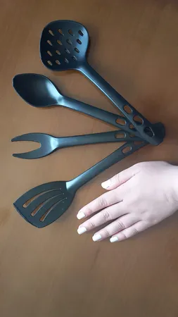 سرویس 5 پارچه کفگیر و ملاقه آیدا مدل Black