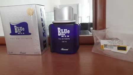 ادو تویلت مردانه رساسی مدل Blue for men با رایحه خنک و تند حجم 100 میلی لیتر