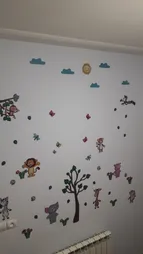 استیکر باروچین مدل حیوانات در جنگل