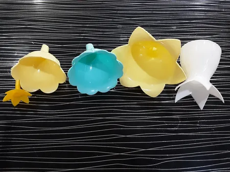 قیف طرح گل مدل AG-001 مجموعه سه عددی