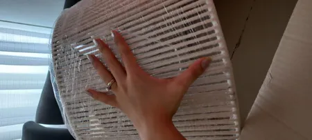 شید آباژور مدل مخروطی  نخ  مکرومه