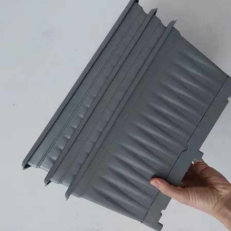 گلدان مدل پلاستیکی مستطیلی کد Sh36-3 مجموعه 3 عددی