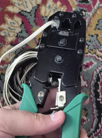 آچار سوکت زن شبکه مدل TP-TECH به همراه آچار استریپر