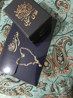 زنجیر طلا 18 عیار زنانه طلای مستجابی مدل کاملیا کد SH40