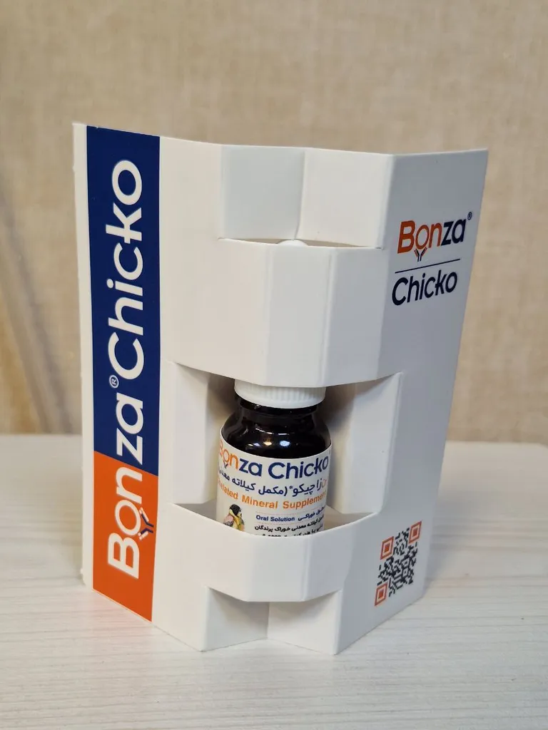 مکمل غذای پرندگان زینتی بن زا چیکو کد 03547 حجم 5 میلی لیتر