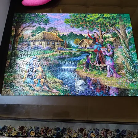 پازل 1000 تکه ایران طرح دهکده زیبا مدل AP-357