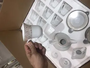 تجریه خرید سرویس غذاخوری 108 پارچه چینی زرین ایران سری شهرزاد مدل ژئومتریکال درجه عالی