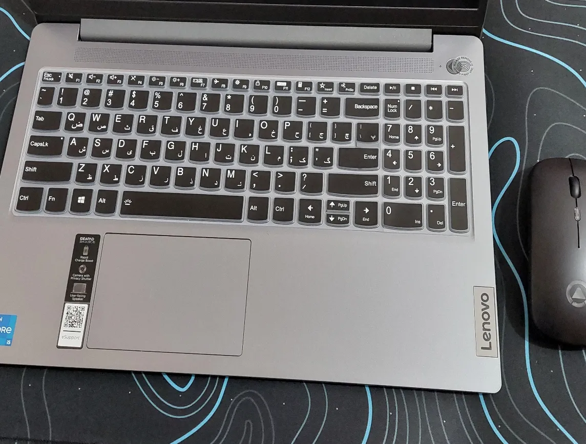 لپ تاپ 15.6 اینچی لنوو مدل IdeaPad Slim 3 15IRH8-i5 13420H-8GB LPDDR5-512GB SSD-IPS-Backlit-Fingerprint