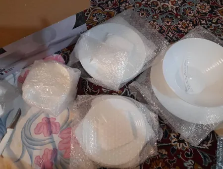 سرویس غذا خوری 26 پارچه گلدن اوپال مدل هارنا سفید