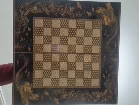 صفحه شطرنج طرح ققنوس مدل مینیاتوری