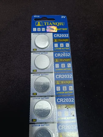 باتری سکه ای تیانکیو مدل CR2032 بسته 5 عددی