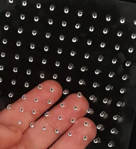 تجریه خرید پیرسینگ بینی زنانه مدل نگین چسبی بسته 100عددی