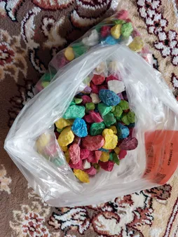 سنگ تزیینی مدل هفت رنگ وزن 400 گرم