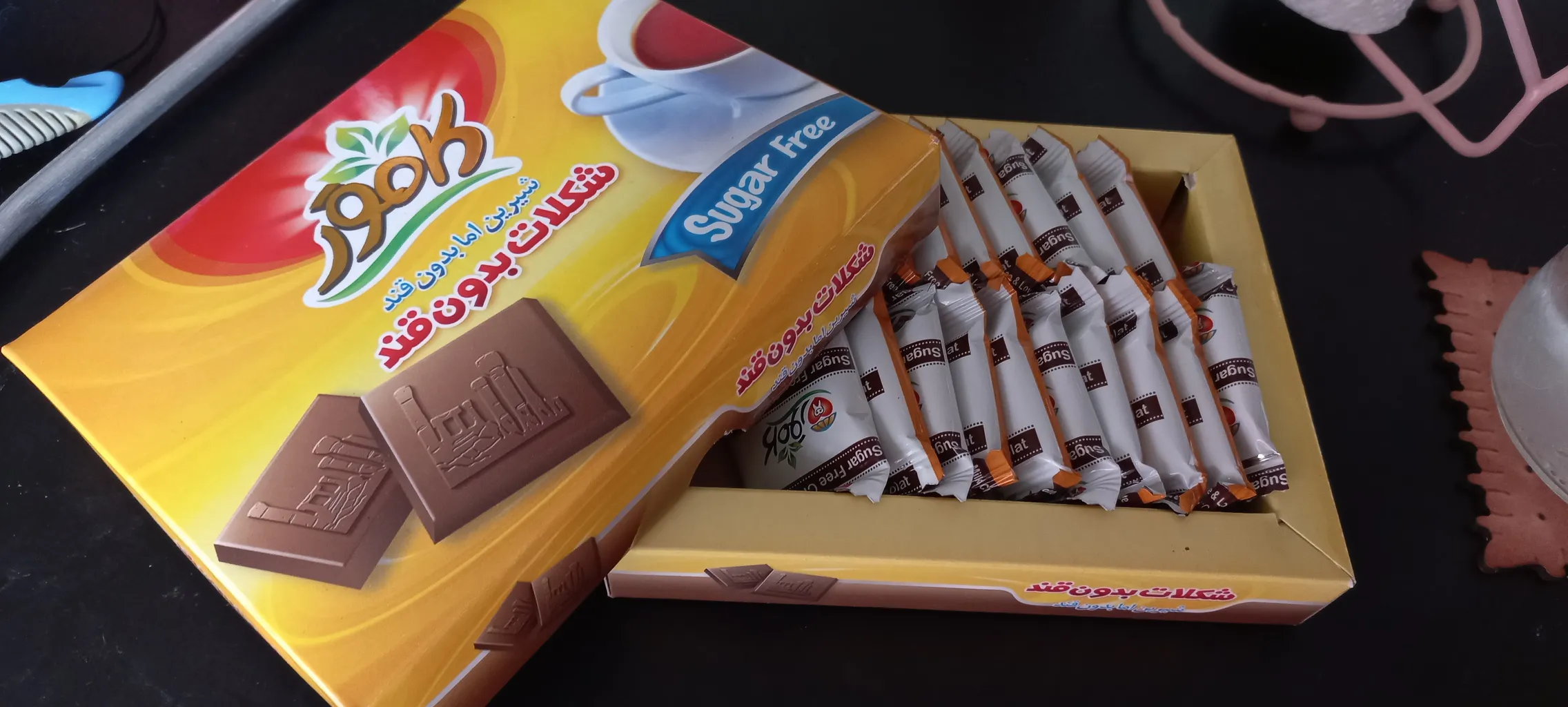 شکلات فانتزی رژیمی بدون قند کامور - 170 گرم